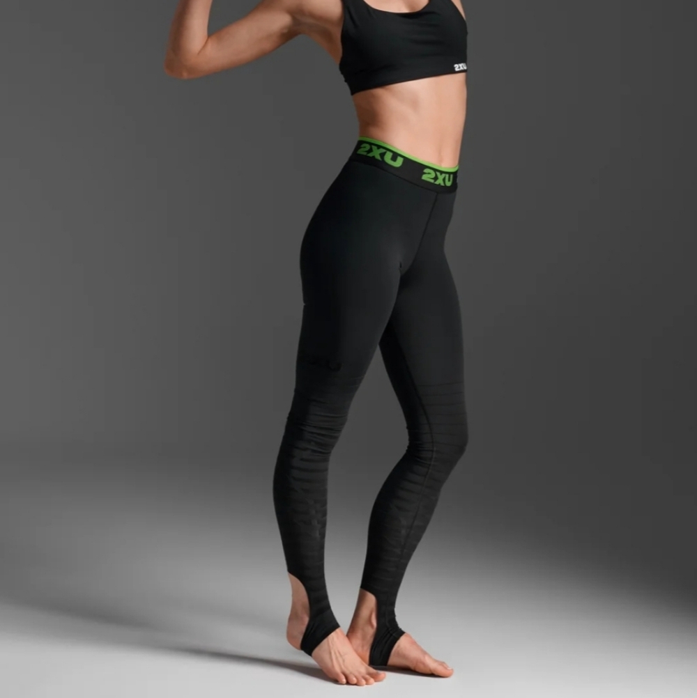 2XU Womens Power Recovery Compression Tights Black Size Small